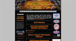 Desktop Screenshot of cecilcountydragway.com